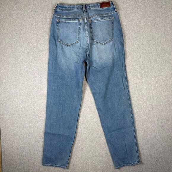 Hollister Womens Size 9 Ultra High Rise Mom Denim Jeans Blue Light Wash - Picture 5 of 8